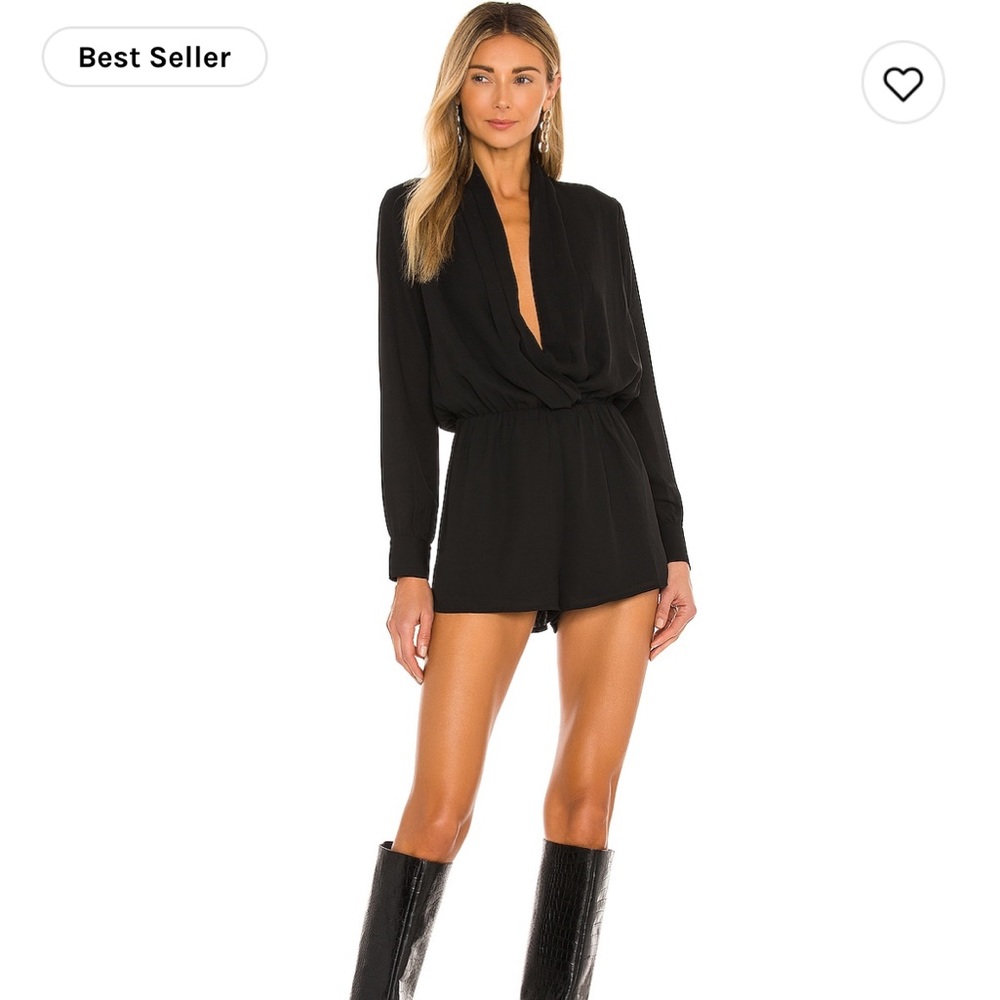 Kaycie Drape Neck Romper - superdown